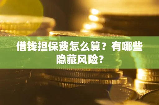 北京借钱担保费怎么算？有哪些隐藏风险？