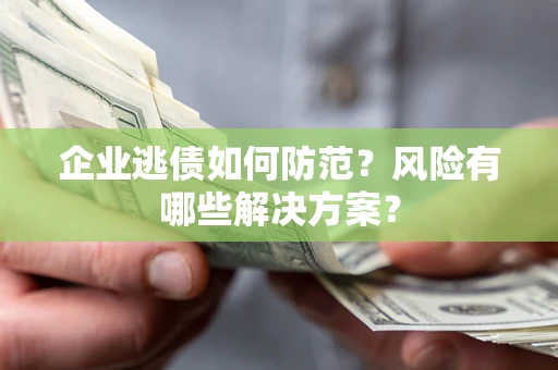北京企业逃债如何防范？风险有哪些解决方案？