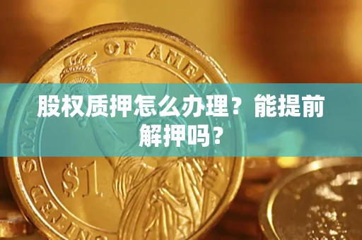 北京股权质押怎么办理？能提前解押吗？